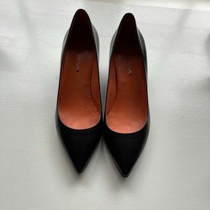 Via Spiga Black Leather 2" Heels/Pumps Sz 7.5